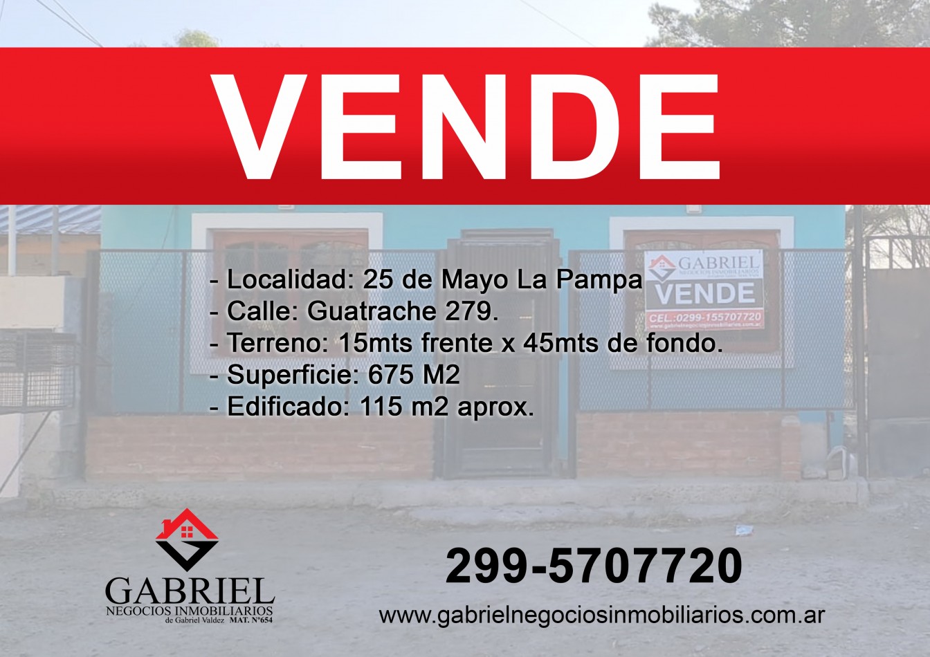 Casa en venta - Calle Guatrache