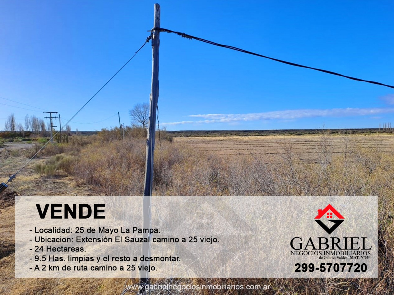 Se VENDE CHACRA de 24 has