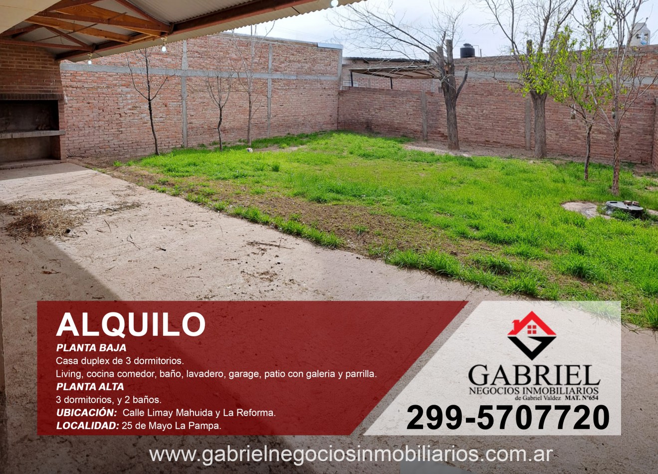 Duplex de 3 dormitorio - Alquiler