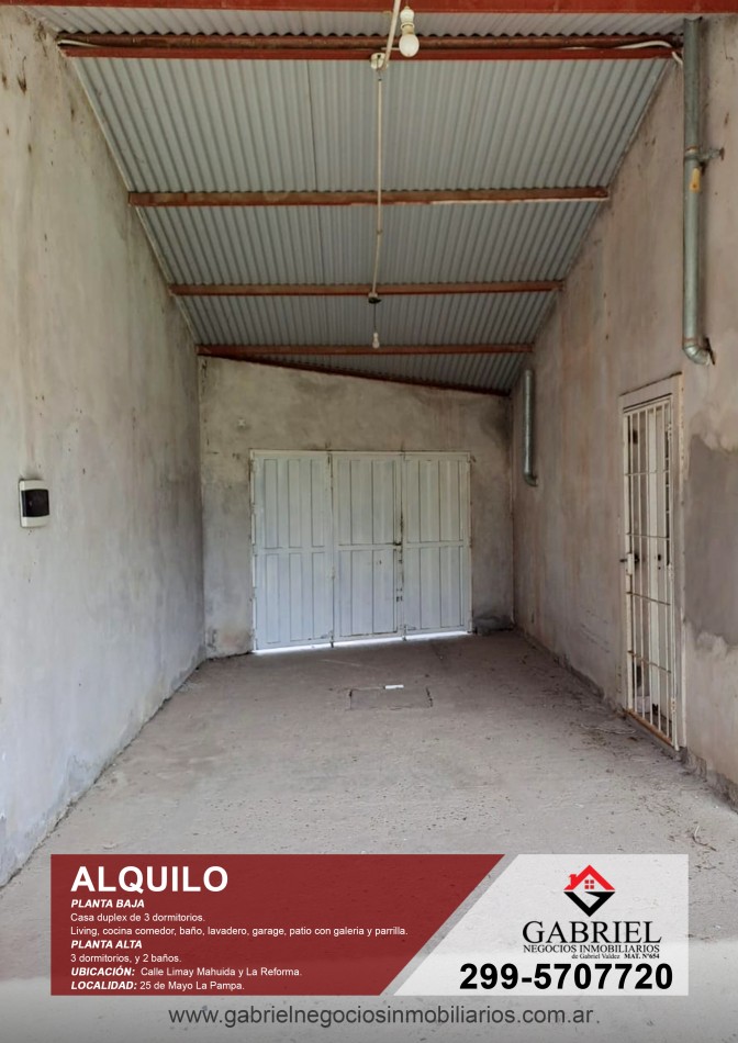 Duplex de 3 dormitorio - Alquiler