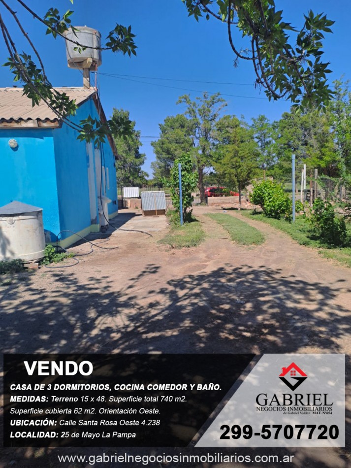 Se vende casa de 3 Dormitorios