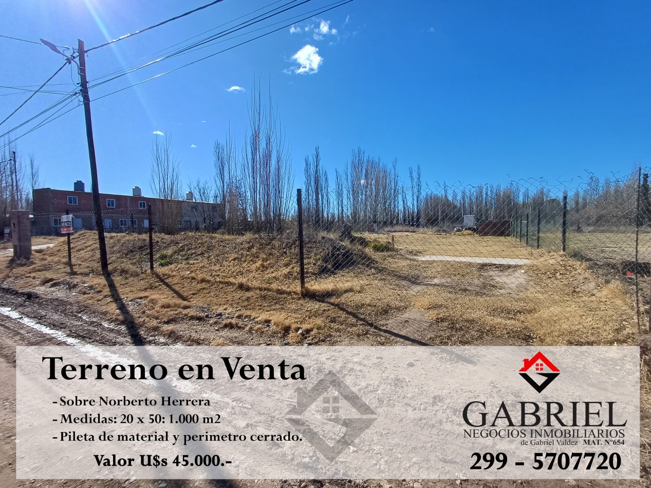 Terreno en Venta - Calle Norberto Herrera