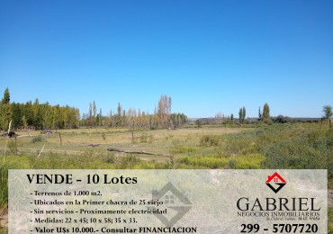 Terrenos en Venta - 10 Lotes
